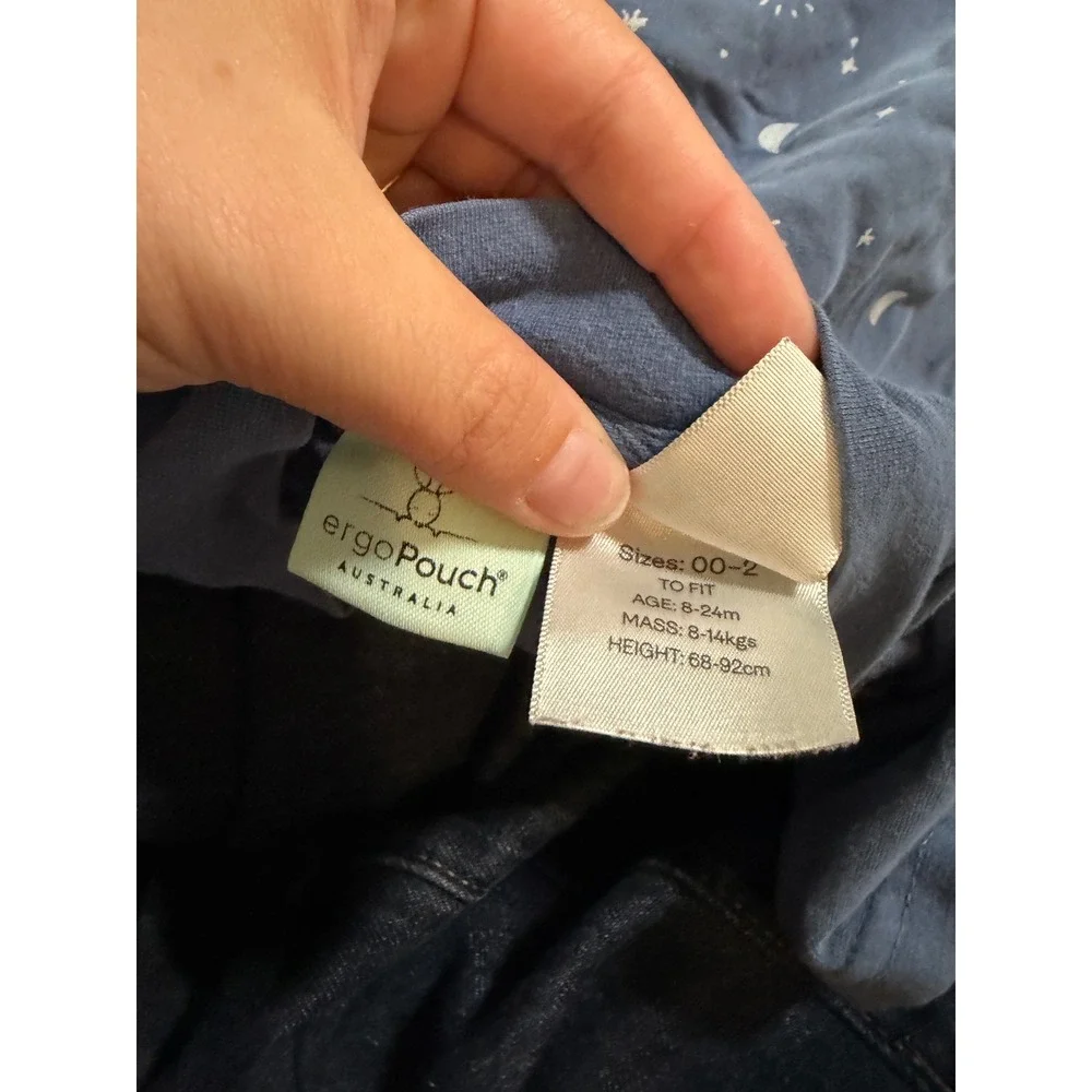 ergoPouch Australia Sleep Suit Bag 1.0 TOG Blue Celestial Moon Stars 8-24 Months